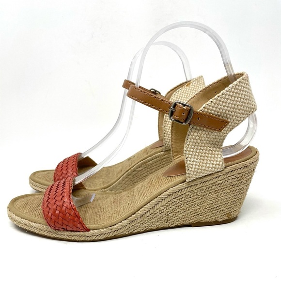 Lucky Brand Kavelli Straw Espadrilles Tan W 9.5 - Picture 4 of 9